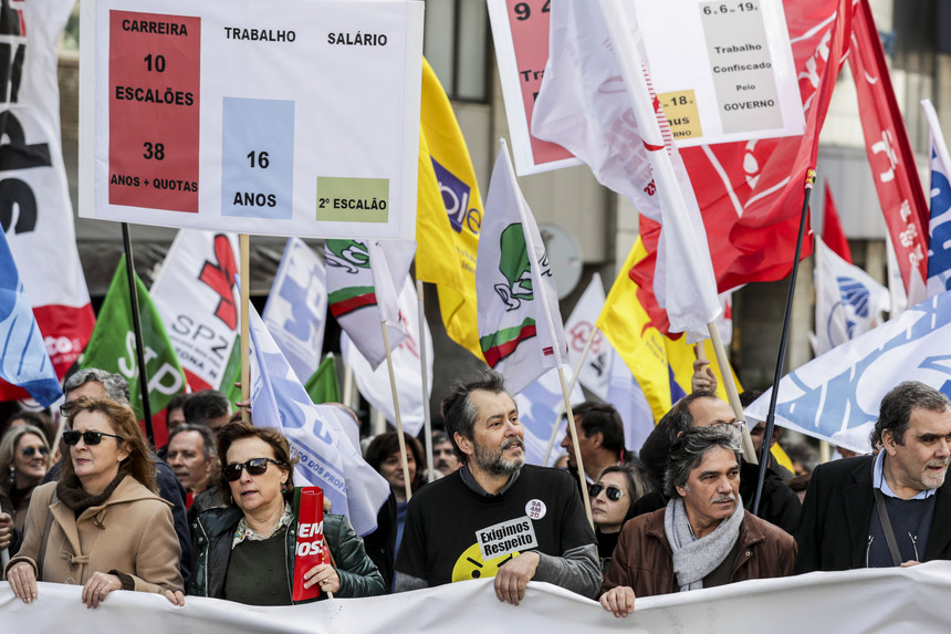 Greve nacional de professores dia 31