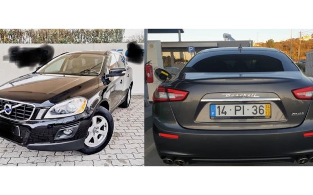 Volvo e Maserati ‘voam’ de moradia em Famalicão