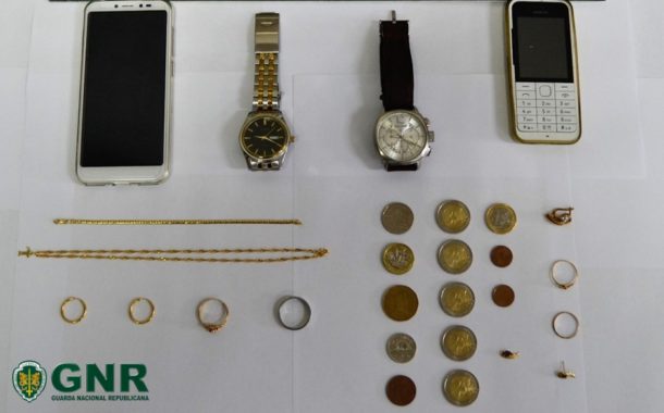 GNR. Detido por furtos em residências em Braga, Barcelos e Vila Verde