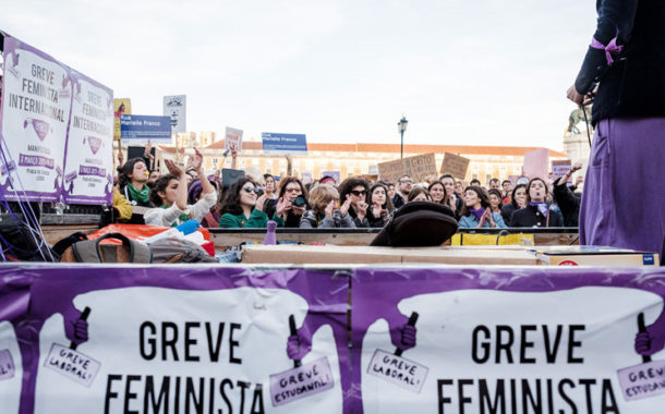Mulheres de Braga em greve dia 8 de Março