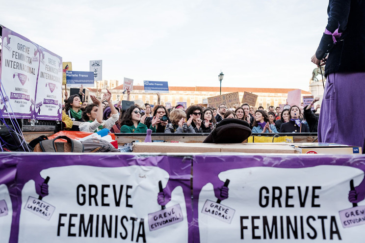 Mulheres de Braga em greve dia 8 de Março