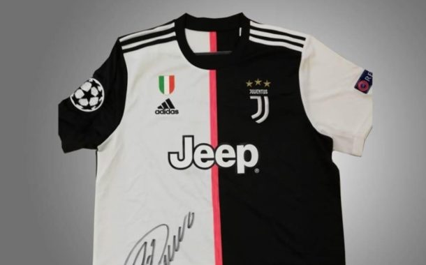Cruz Vermelha de Braga licita t-shirt da Juventus autografada por Cristiano Ronaldo