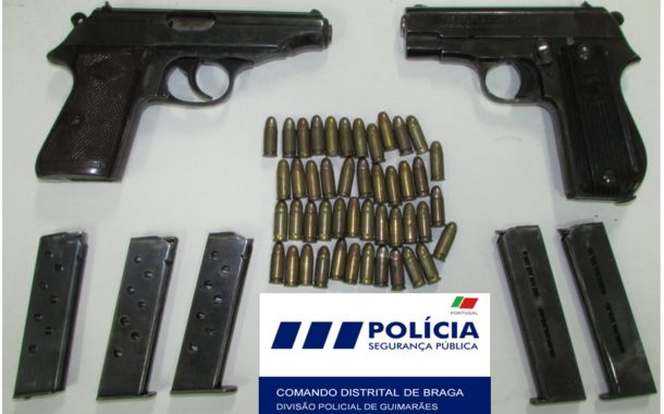 Mulher de Braga armada com duas pistolas detida a caminho de uma rixa em Famalicão