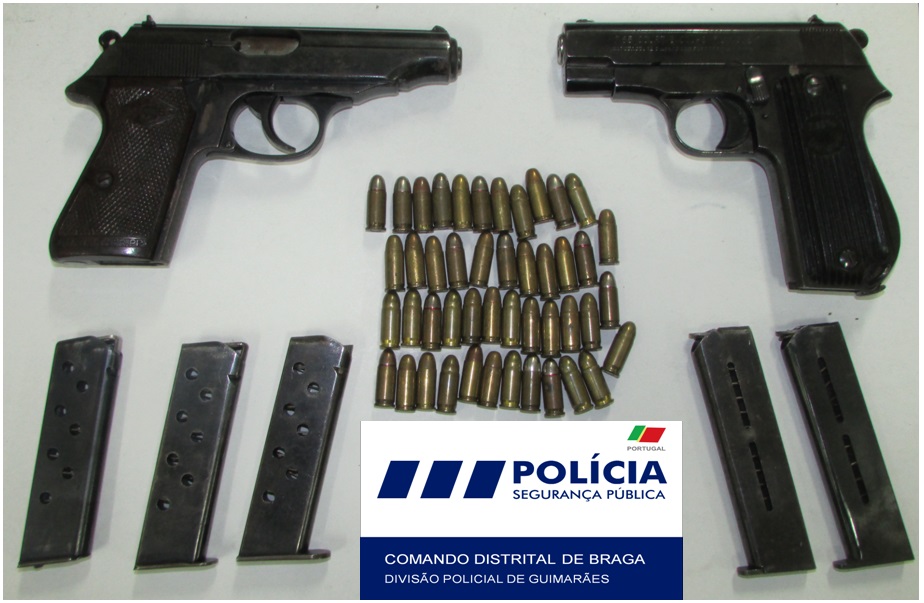 Mulher de Braga armada com duas pistolas detida a caminho de uma rixa em Famalicão