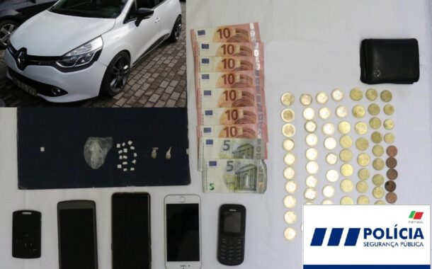 PSP deteve suspeita de tráfico após perseguição automóvel em Guimarães