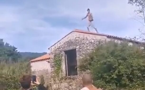 Jovem salta de telhado para poço em Afife e parte pés e braços (c/vídeo)