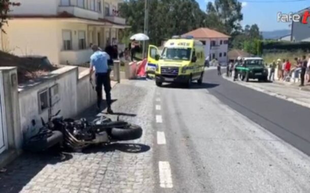 Motociclista morre em Fafe depois de despistar-se e embater num poste (c/vídeo)