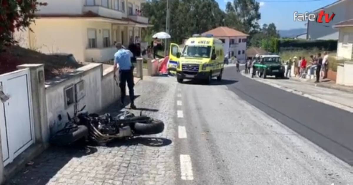 Motociclista morre em Fafe depois de despistar-se e embater num poste (c/vídeo)