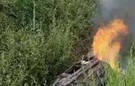 Condutor salvo das chamas por bombeiro após despiste em Esposende (c/vídeo)