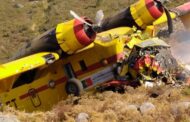 Dois feridos graves na queda do avião Canadair que combatia fogo no Gerês (c/ vídeo)