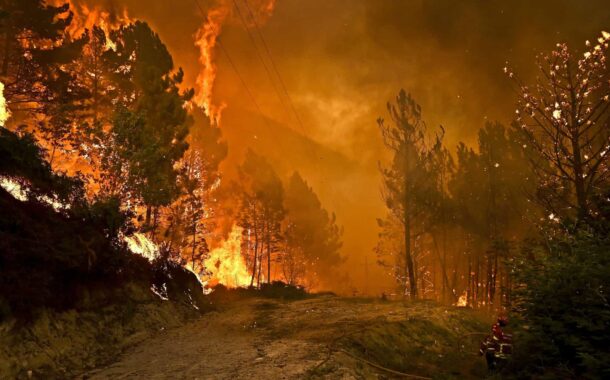Incêndio da Ponte da Barca progride em direcção à Mata de Cabril