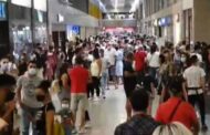Enchente entope Braga Parque. Administração do centro comercial limita entradas