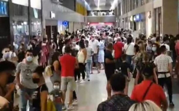 Enchente entope Braga Parque. Administração do centro comercial limita entradas
