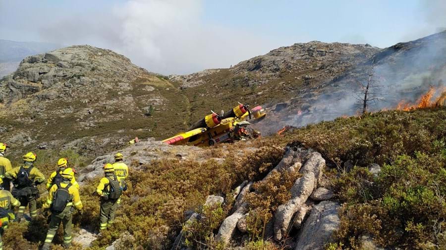 Morreu um dos pilotos do Canadair que caiu no Gerês