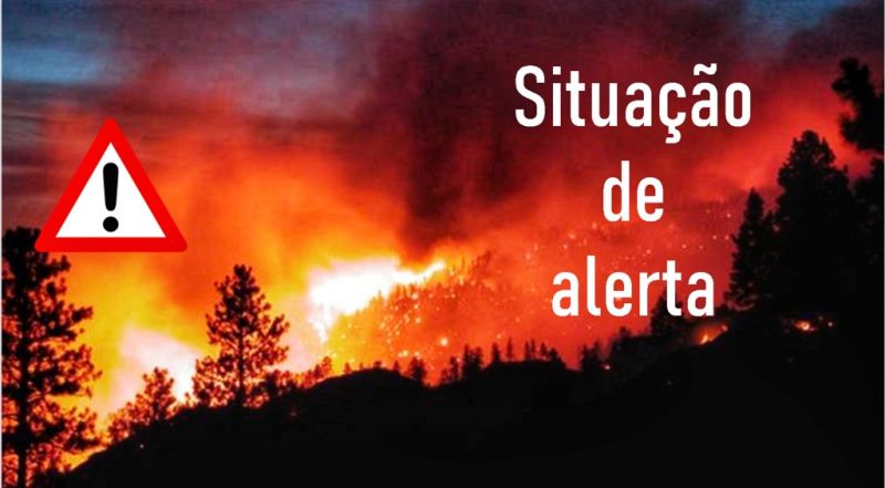 Alerta de incêndio prolongado até ao final de domingo em todo Continente. Minho com aviso laranja