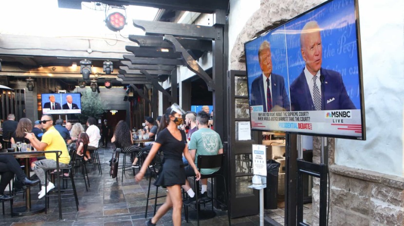 Trump e Biden esqueceram argumentos e esgrimiram insultos no 1.º debate: “Palhaço”, “fantoche”, “cale a boca, homem”…