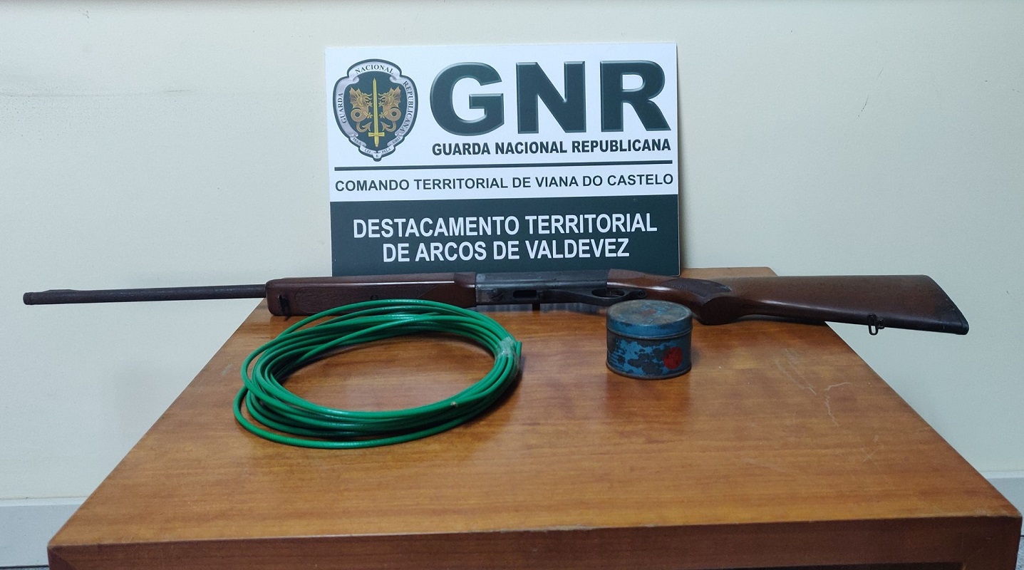 Detido por posse de arma proibida e artigos pirotécnicos em Ponte de Lima