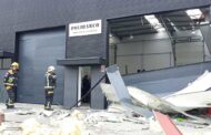 Chamas destroem parte de fábrica de polimentos em Guimarães