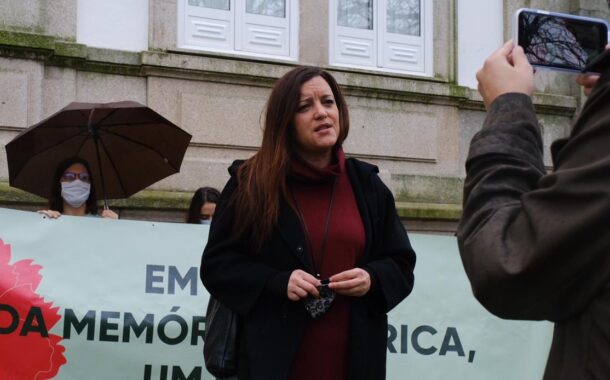 Presidenciais. Marisa Marias defende em Braga sistema nacional de referenciação de violência doméstica