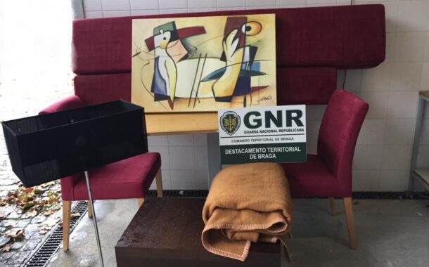 GNR recupera em Guimarães de material furtado em Braga