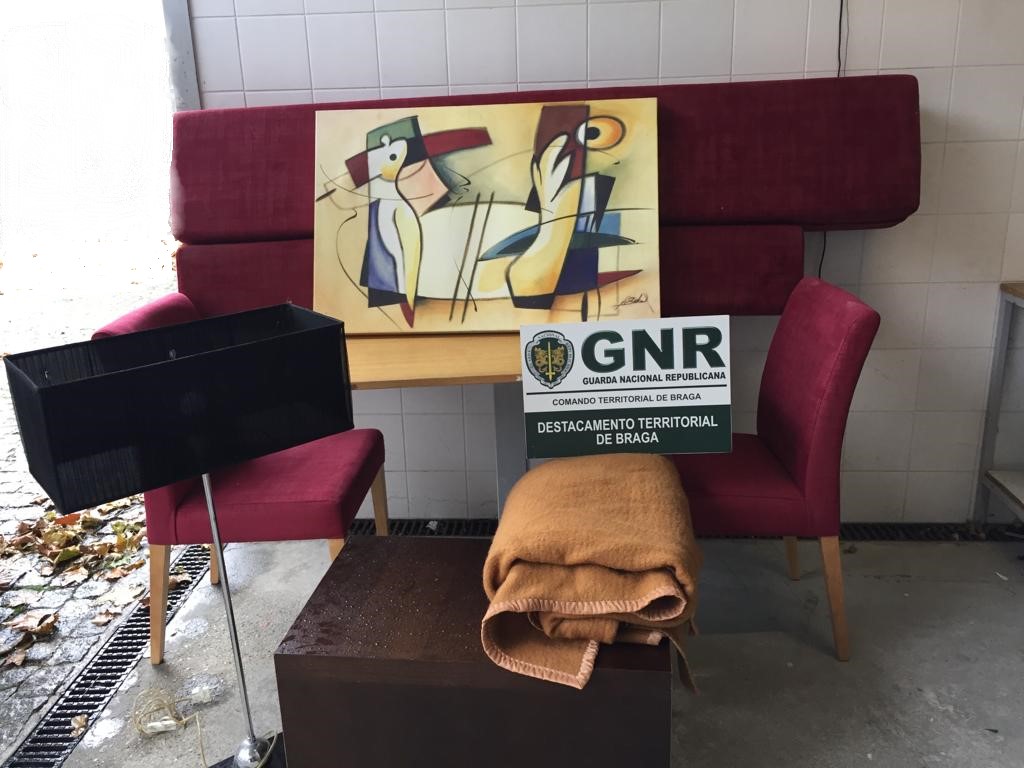 GNR recupera em Guimarães de material furtado em Braga
