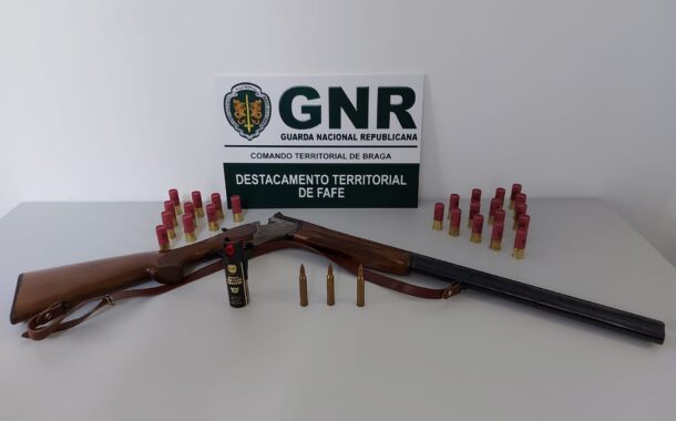 GNR de Fafe apreende espingarda a suspeito de ameaças com arma de fogo