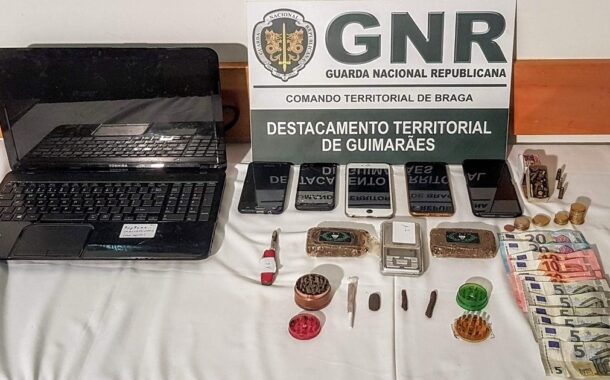 Quarteto detido por tráfico de droga em Guimarães