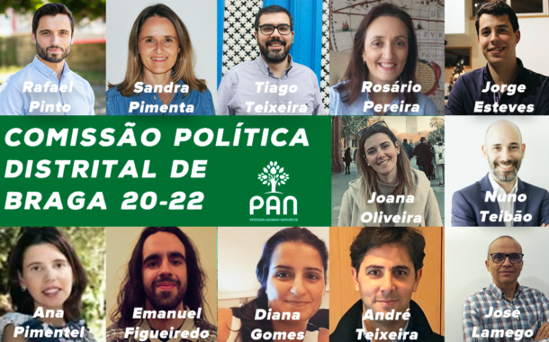 Rafael Pinto eleito presidente da Distrital de Braga do PAN