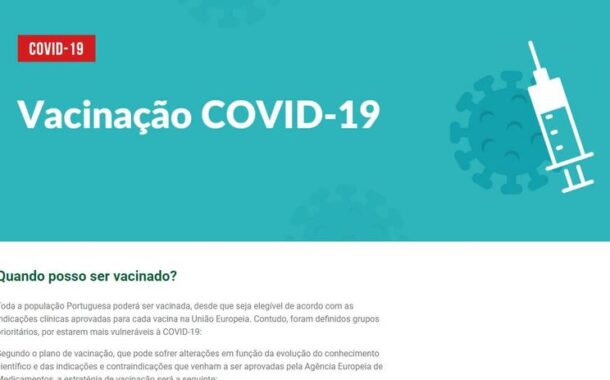 Governo lança simulador que permite utilizador saber quando será vacinado