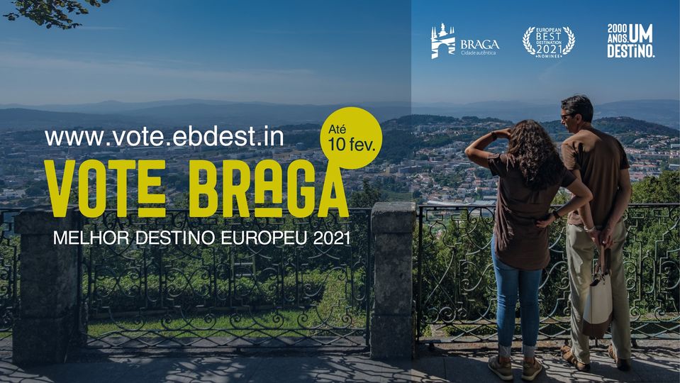 Votação para Braga para Melhor Destino Europeu 2021 já decorre