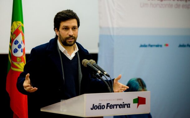 Presidenciais. João Ferreira pede em Braga consenso em torno da Constituição e critica silêncio de Marcelo