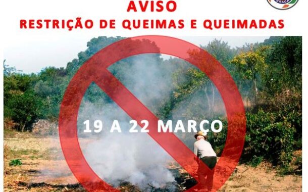 Braga determina restrição de queimas e queimadas entre esta sexta-feira e dia 22