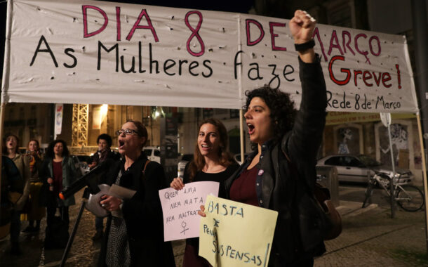 Braga palco de Greve Feminista Internacional a 8 de Março, Dia Internacional da Mulher