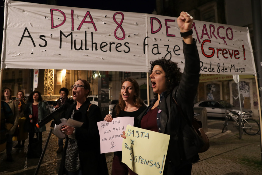 Braga palco de Greve Feminista Internacional a 8 de Março, Dia Internacional da Mulher