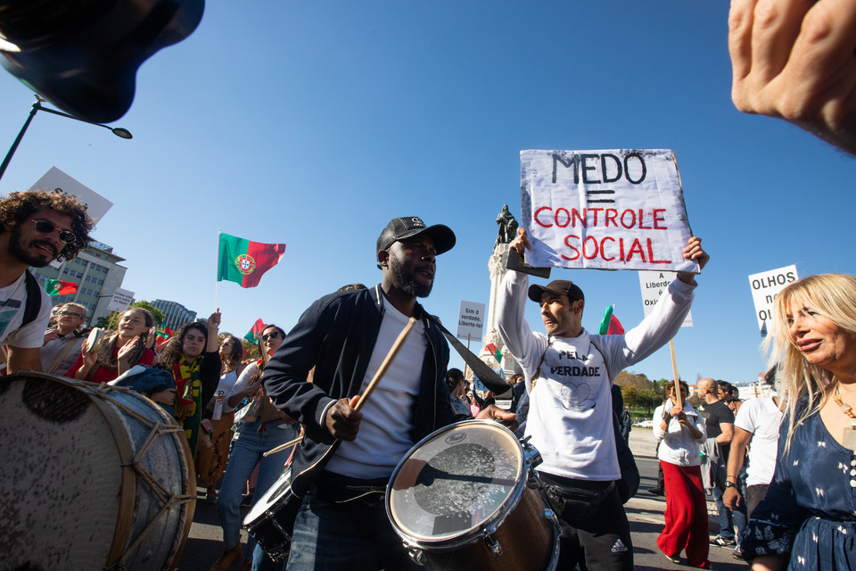 PSP prepara processo-crime contra organizadores de manifestação anticonfinamento