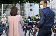 Braga. Participantes no Bike Atitude do bairro das Enguardas recebem novos equipamentos