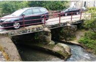 Ponte dos Galos em Braga fechada ao trânsito automóvel. Só permitido atravessamento a pé ou de bicicleta