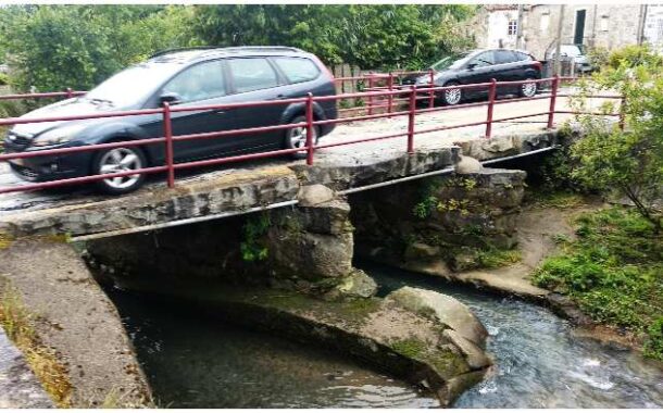Ponte dos Galos em Braga fechada ao trânsito automóvel. Só permitido atravessamento a pé ou de bicicleta