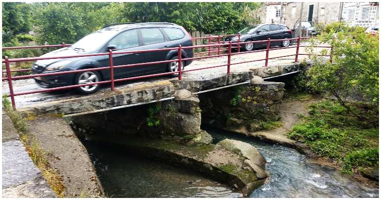 Ponte dos Galos em Braga fechada ao trânsito automóvel. Só permitido atravessamento a pé ou de bicicleta