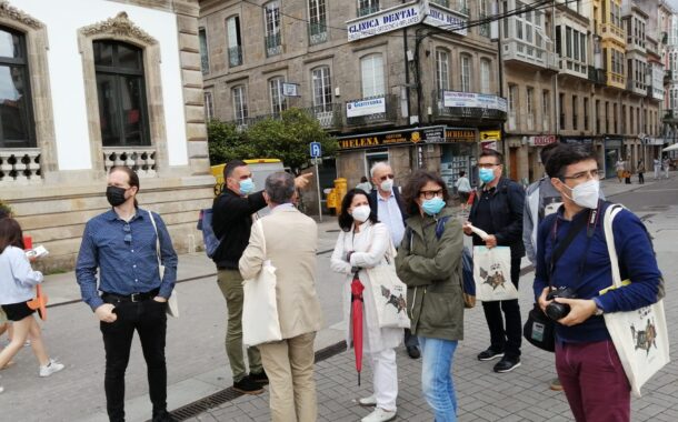Bloquista Luís Lisboa procura na Galiza soluções de mobilidade amiga das pessoas para Guimarães