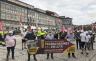 Trabalhadores da Resinorte concentrados em Guimarães prometem “Verão quente” em protestos