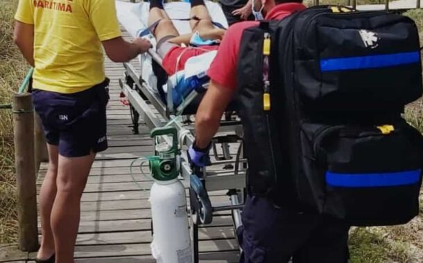 Homem sofre enfarte durante caminhada na praia de Ofir, Esposende