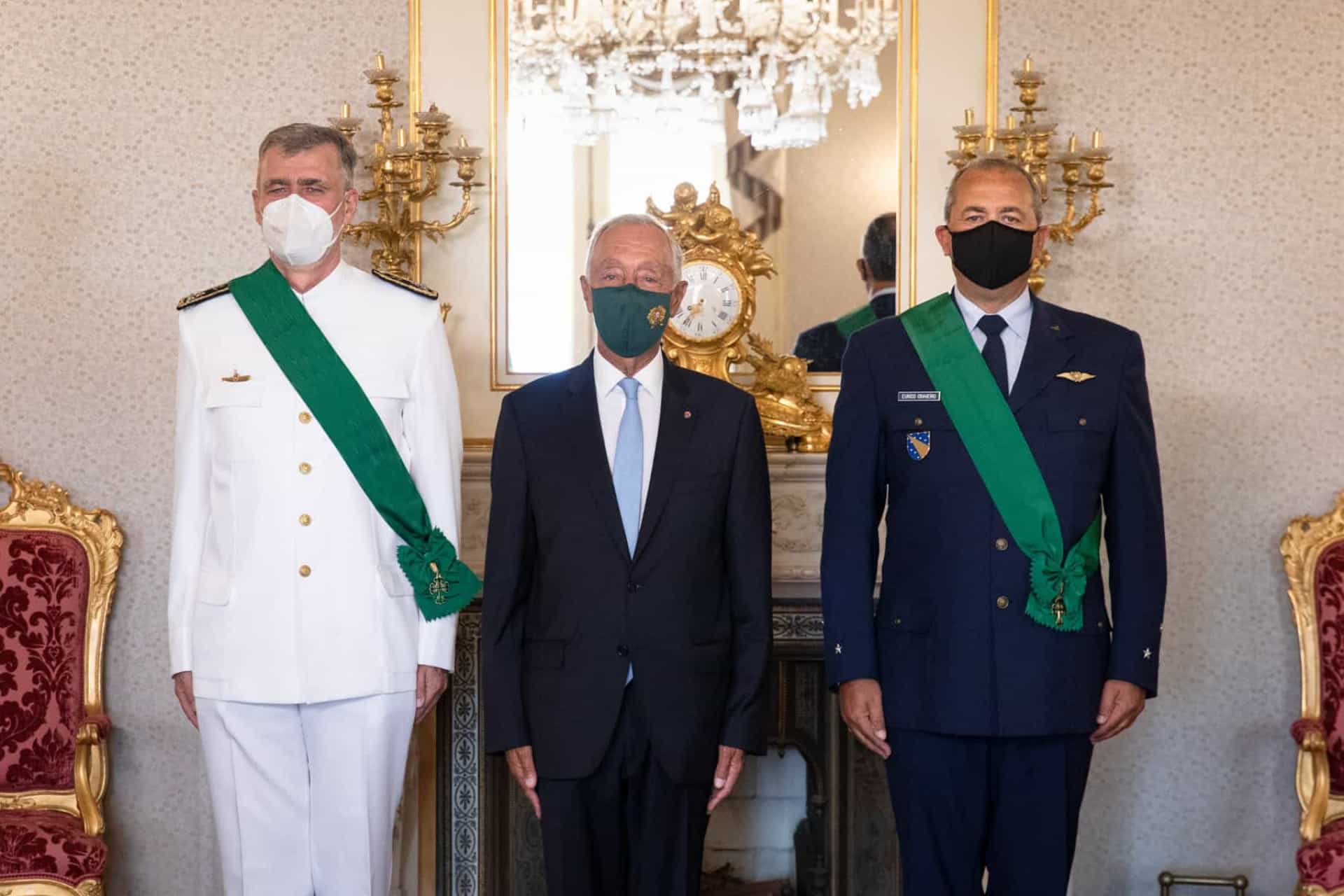 Marcelo condecora Gouveia e Melo com a Grã-Cruz da Ordem Militar de Avis