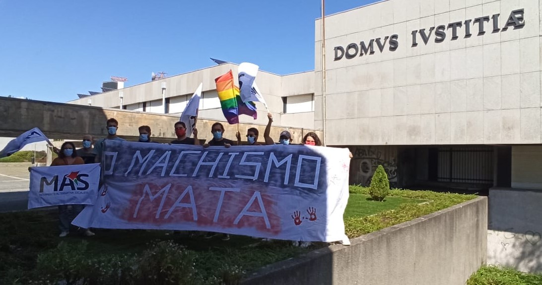 Autárquicas. Vasco Santos alerta para que “o machismo mata” junto ao Tribunal de Barcelos