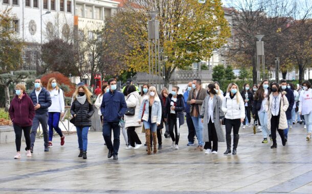 Braga caminhou contra a violência