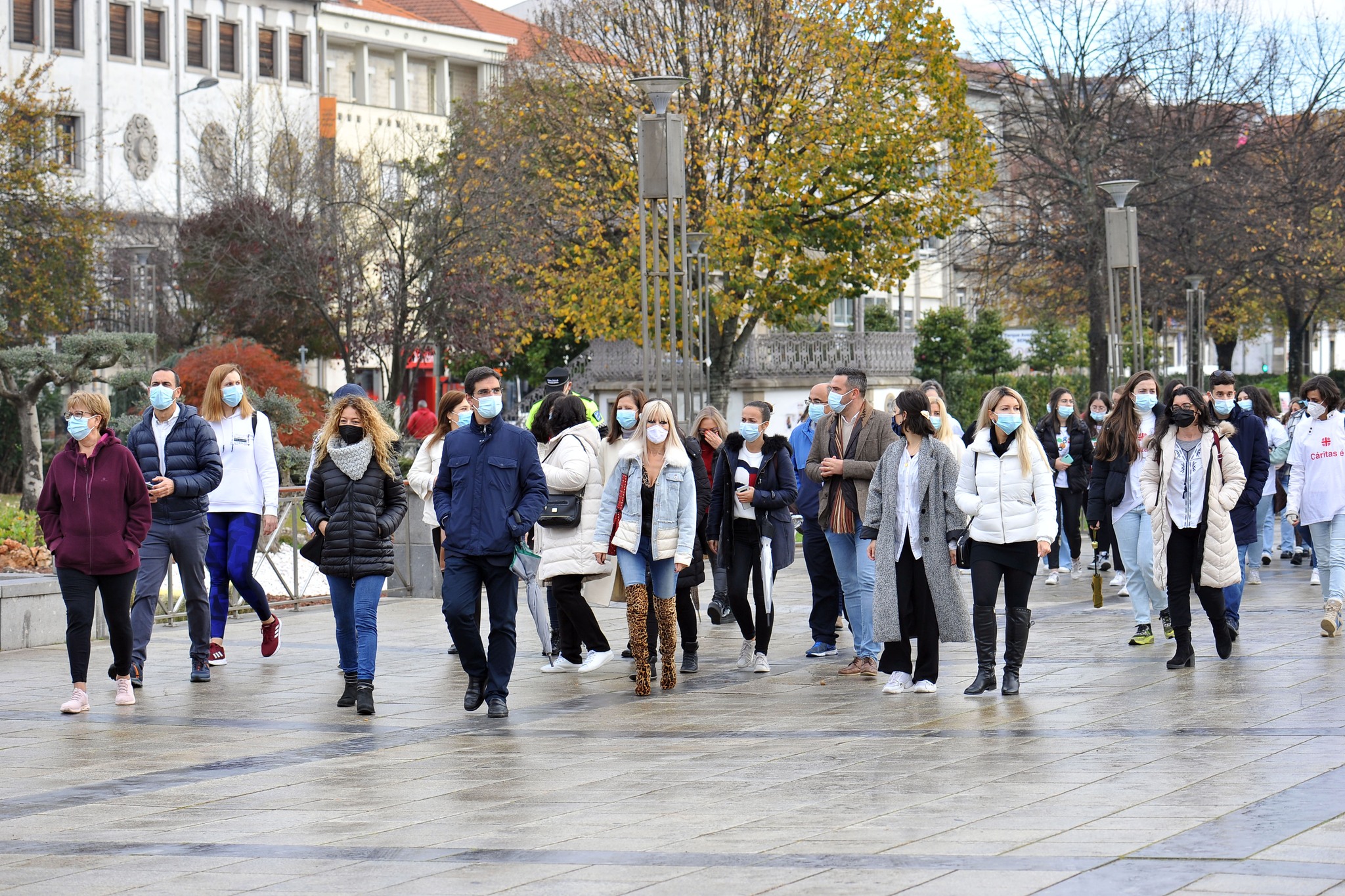 Braga caminhou contra a violência