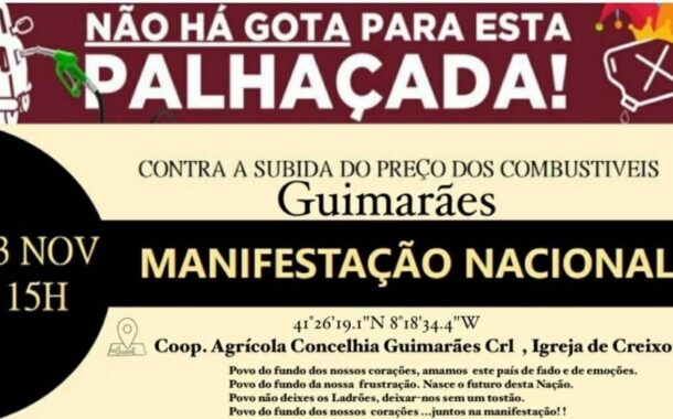 Guimarães sai à rua para protestar contra “subida tenebrosa” dos combustíveis