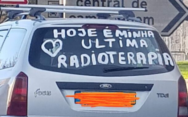 Doente de Amares festeja fim da radioterapia com pintura no carro