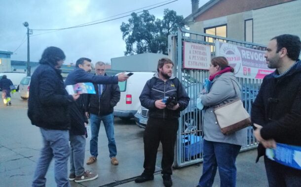 Legislativas. Candidatos da CDU por Braga multiplicam-se em contactos com trabalhadores