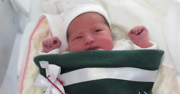 Margarida, a primeira bebé do ano no Hospital de Braga nasceu às 10h44